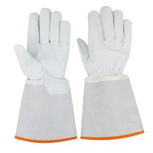 cotton piping & split cuff welding gloves